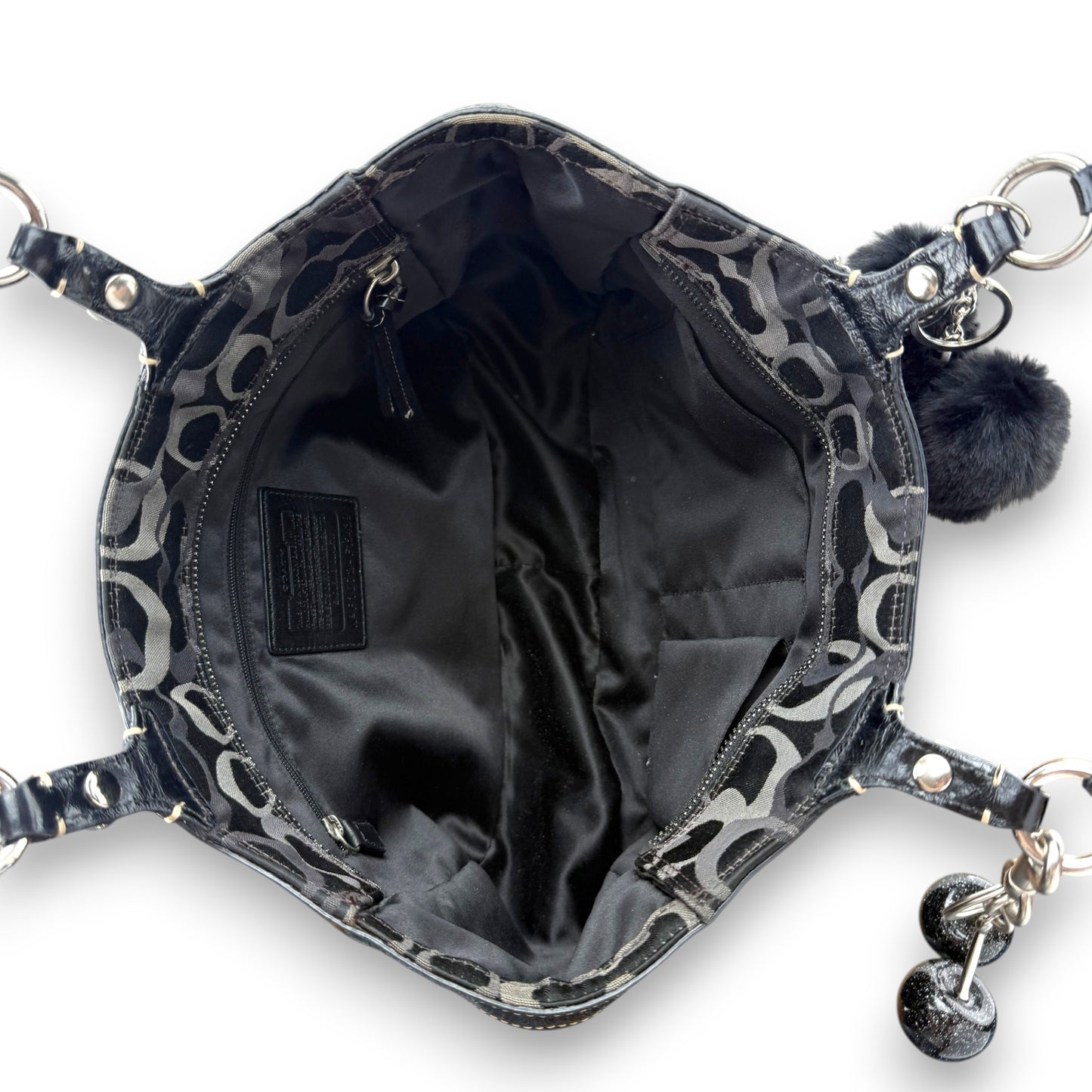 COACH GALLERY TOTE BAG BLACK