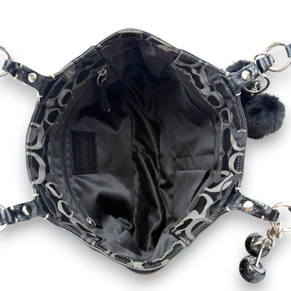 COACH GALLERY TOTE BAG BLACK