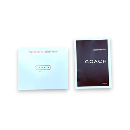 COACH SIGNATURE SUEDE TOTE BAG
