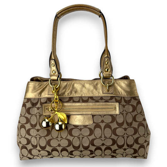 COACH SIGNATURE GOLD PENELOPE BAG