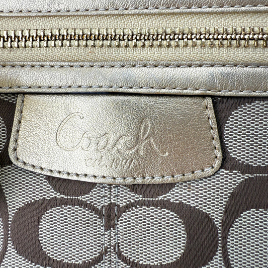COACH SIGNATURE GOLD PENELOPE BAG