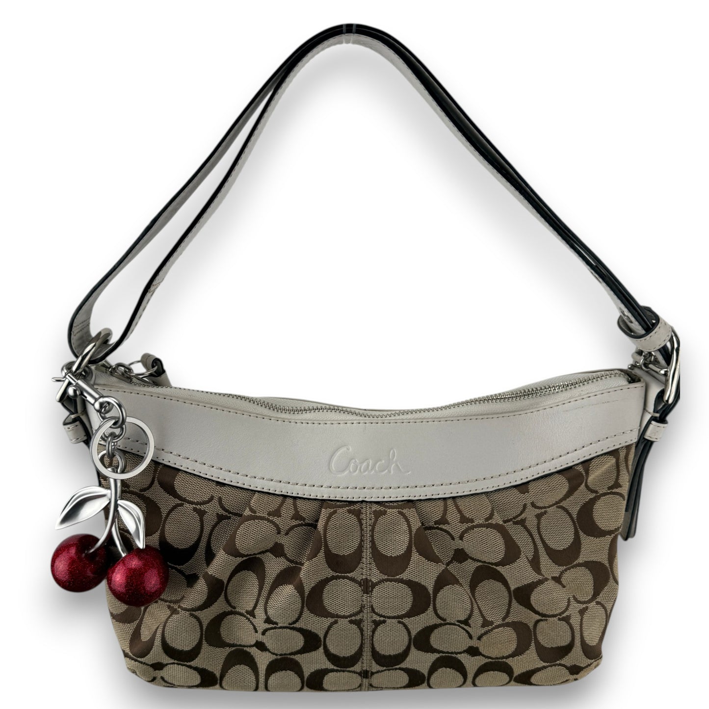 COACH SIGNATURE PLEATED 2-WAY BAG