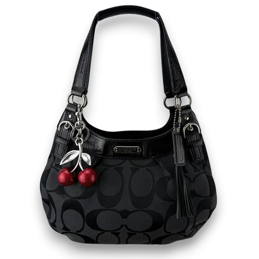 COACH SIGNATURE JACQUARD STRIPE BAG (LARGE) 