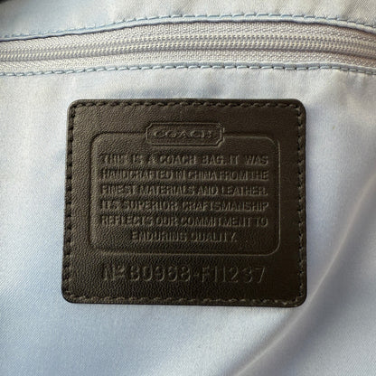 COACH SIGNATURE GALLERY TOTE SHOULDER BAG BLACK