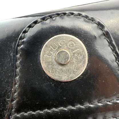 GUCCI GG ENAMEL GLOSSY SHOULDER BAG