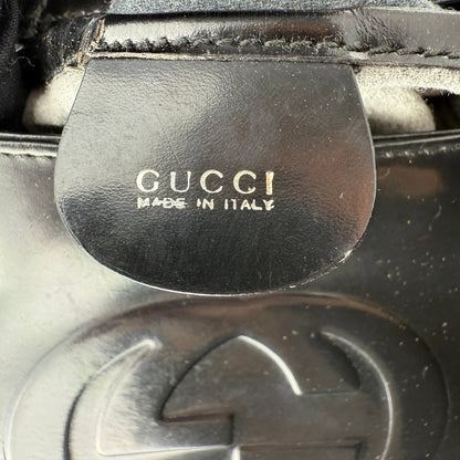 GUCCI GG ENAMEL GLOSSY SHOULDER BAG