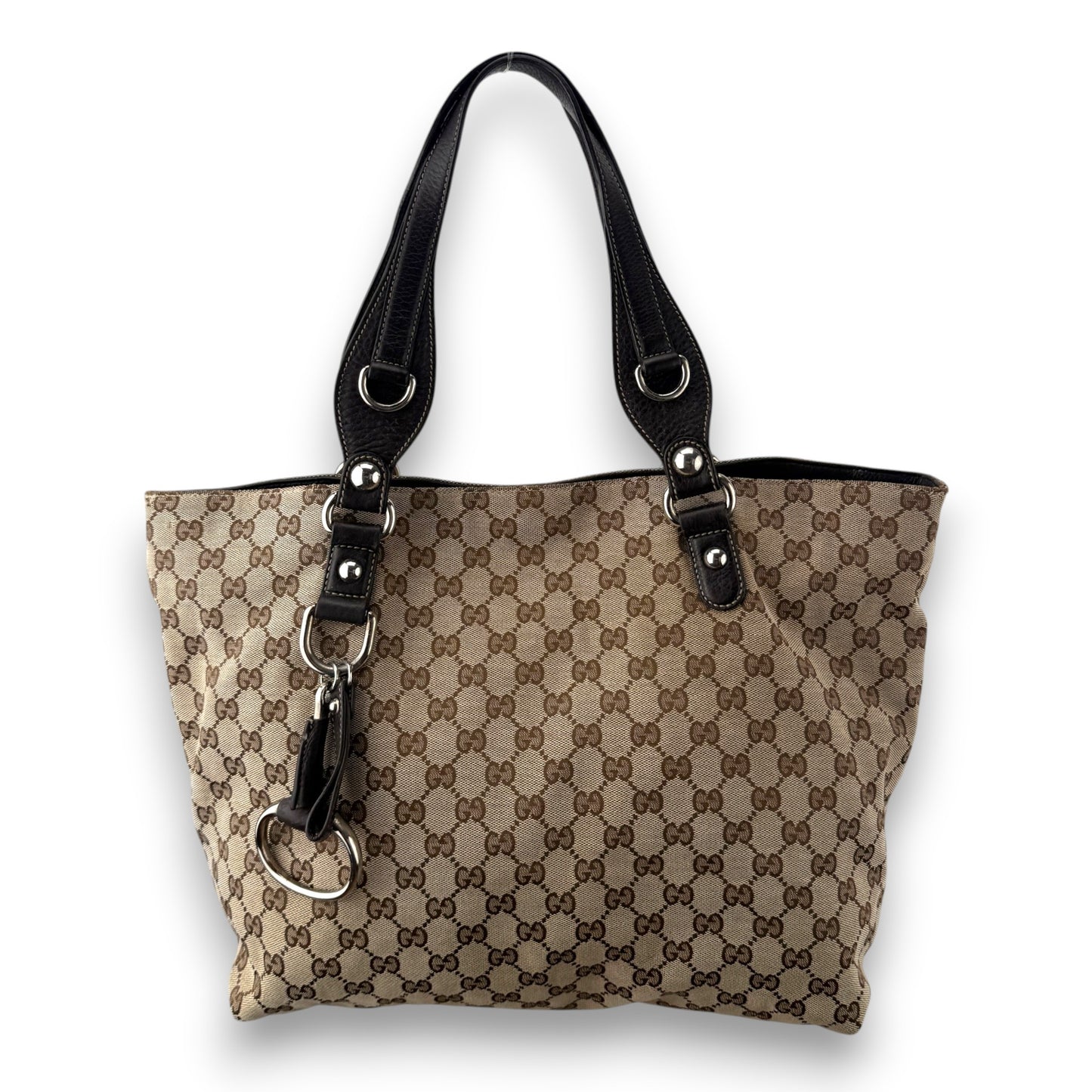 GUCCI GG CANVAS ICON BIT TOTE BAG