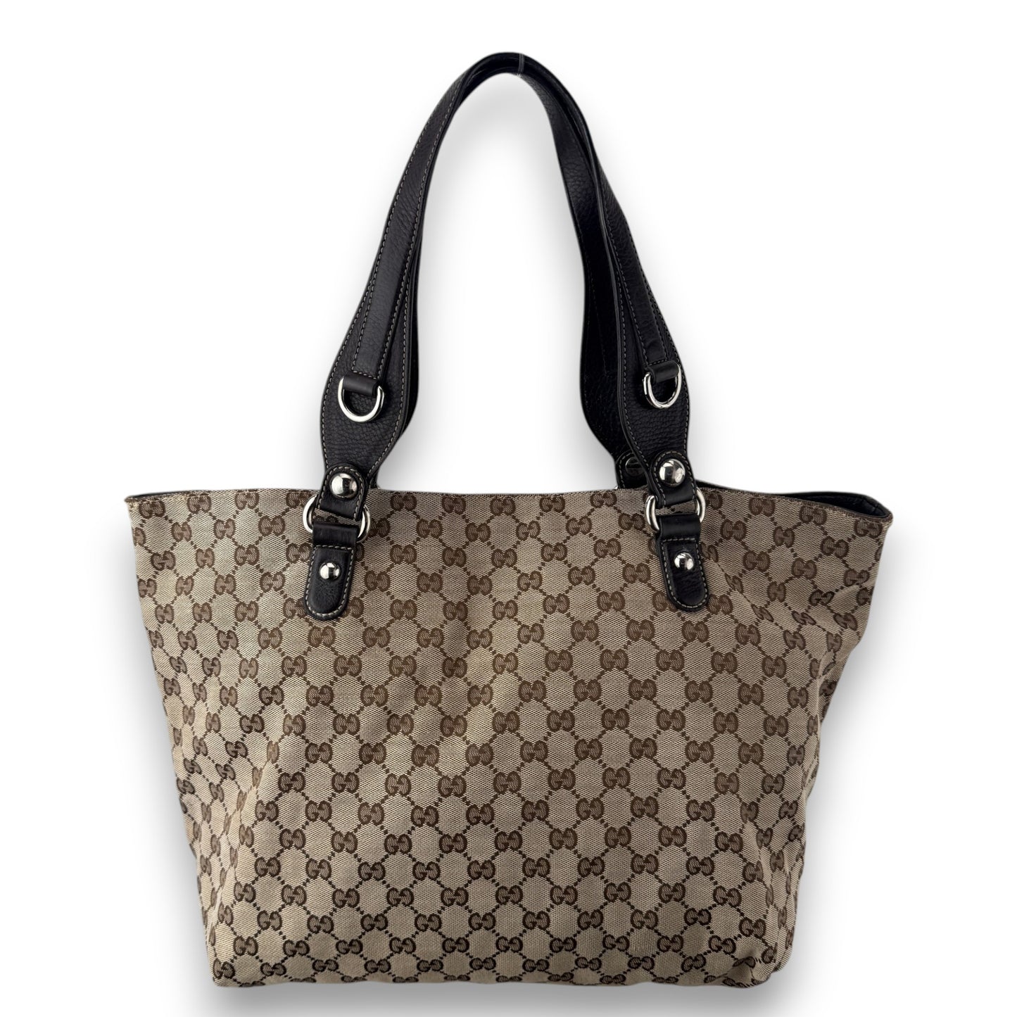 GUCCI GG CANVAS ICON BIT TOTE BAG