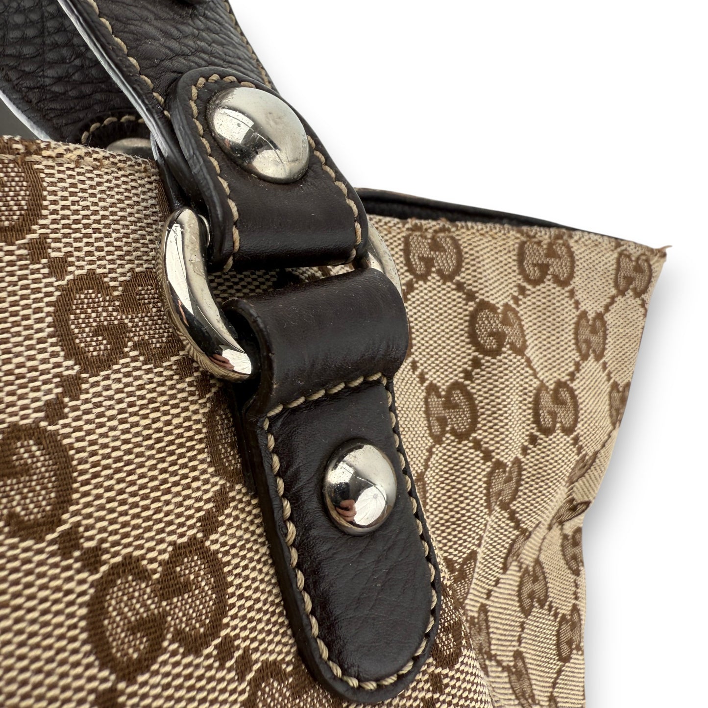 GUCCI GG CANVAS ICON BIT TOTE BAG