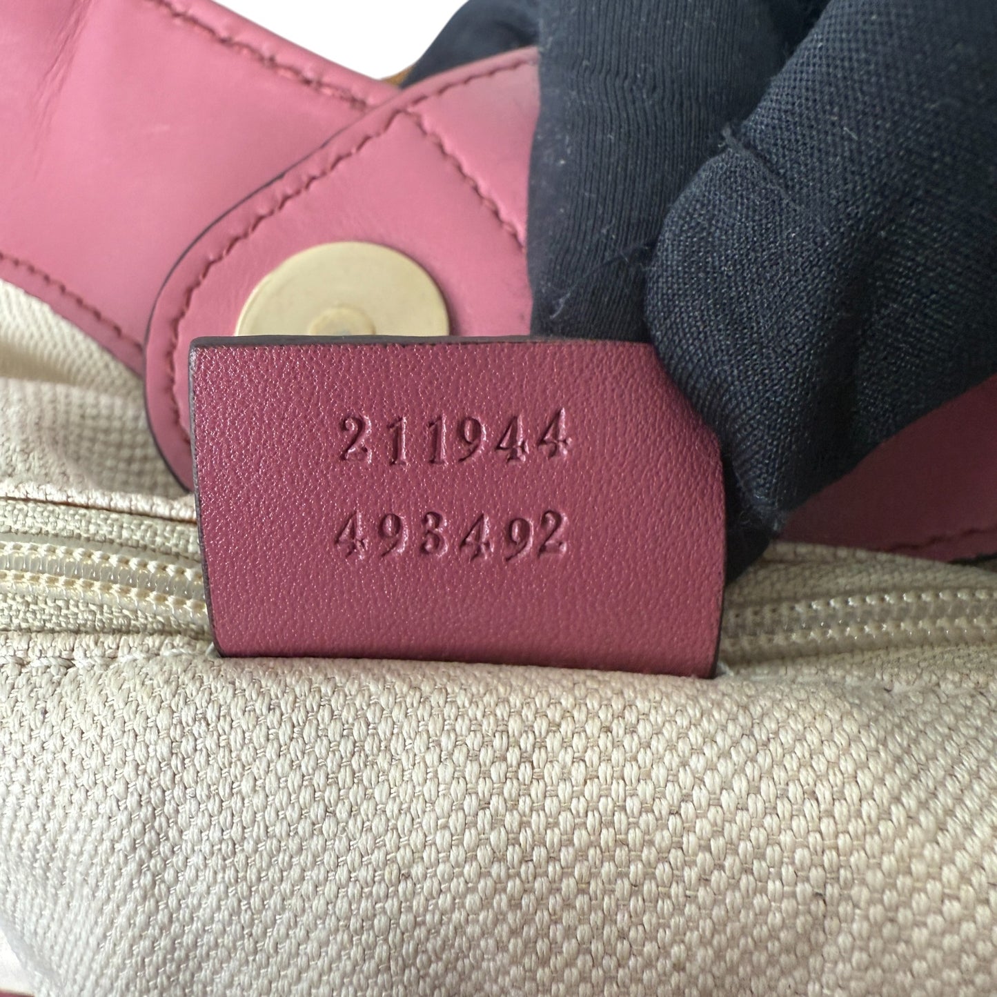GUCCI MONOGRAM ABBEY BAG 