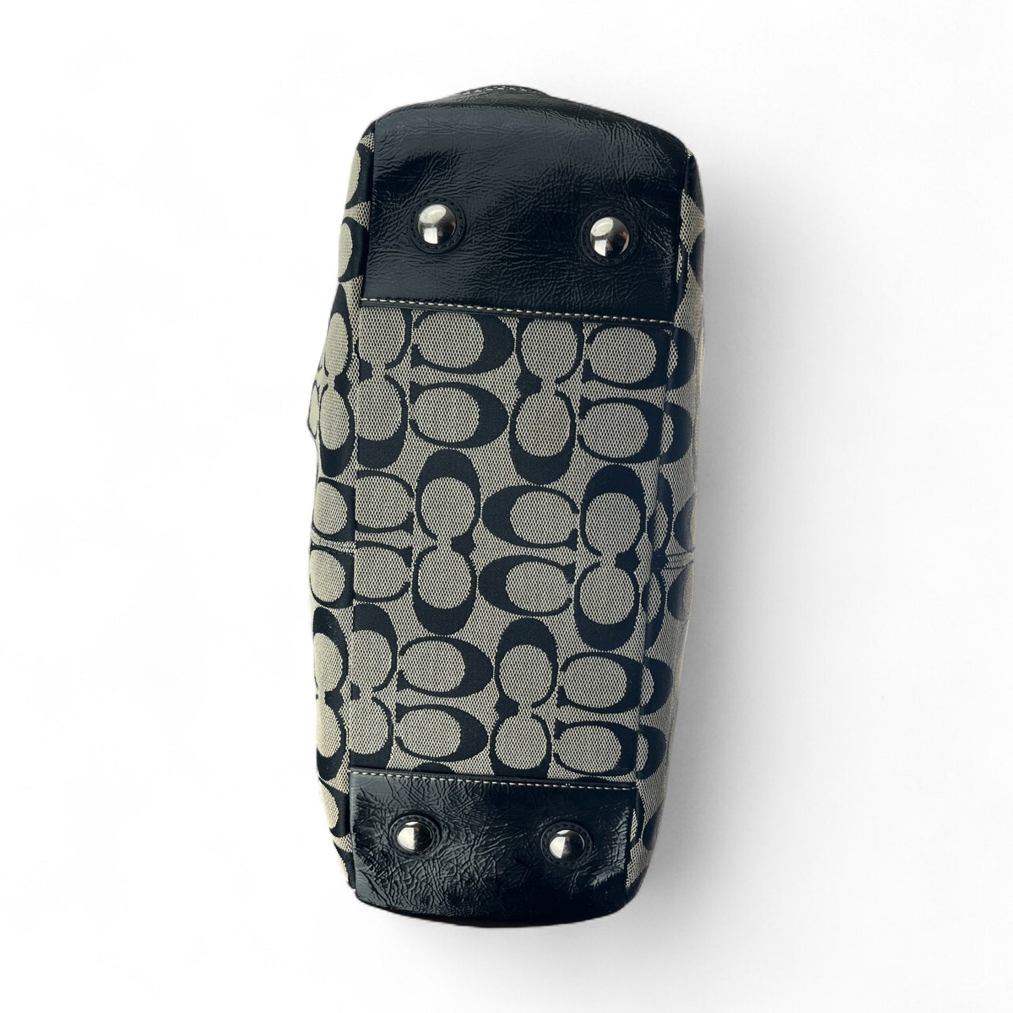 COACH SIGNATURE JACQUARD STRIPE BAG (LARGE) 