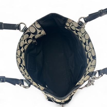 COACH SIGNATURE JACQUARD STRIPE BAG (LARGE) 