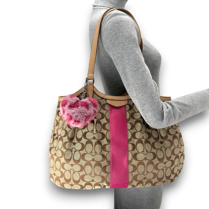 COACH SIGNATURE DEVIN STRIPE BAG