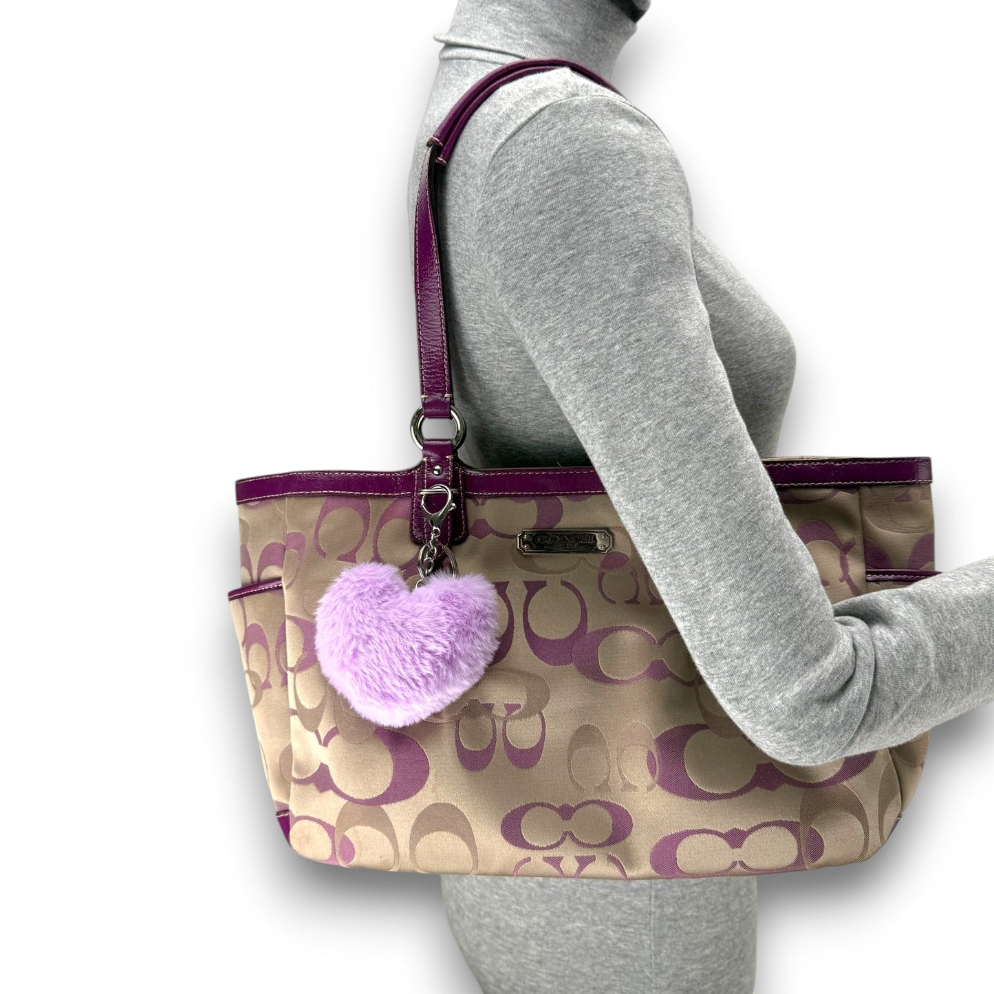 COACH SIGNATURE OPTIC GALLERY TOTE BAG