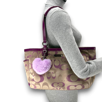 COACH SIGNATURE OPTIC GALLERY TOTE BAG