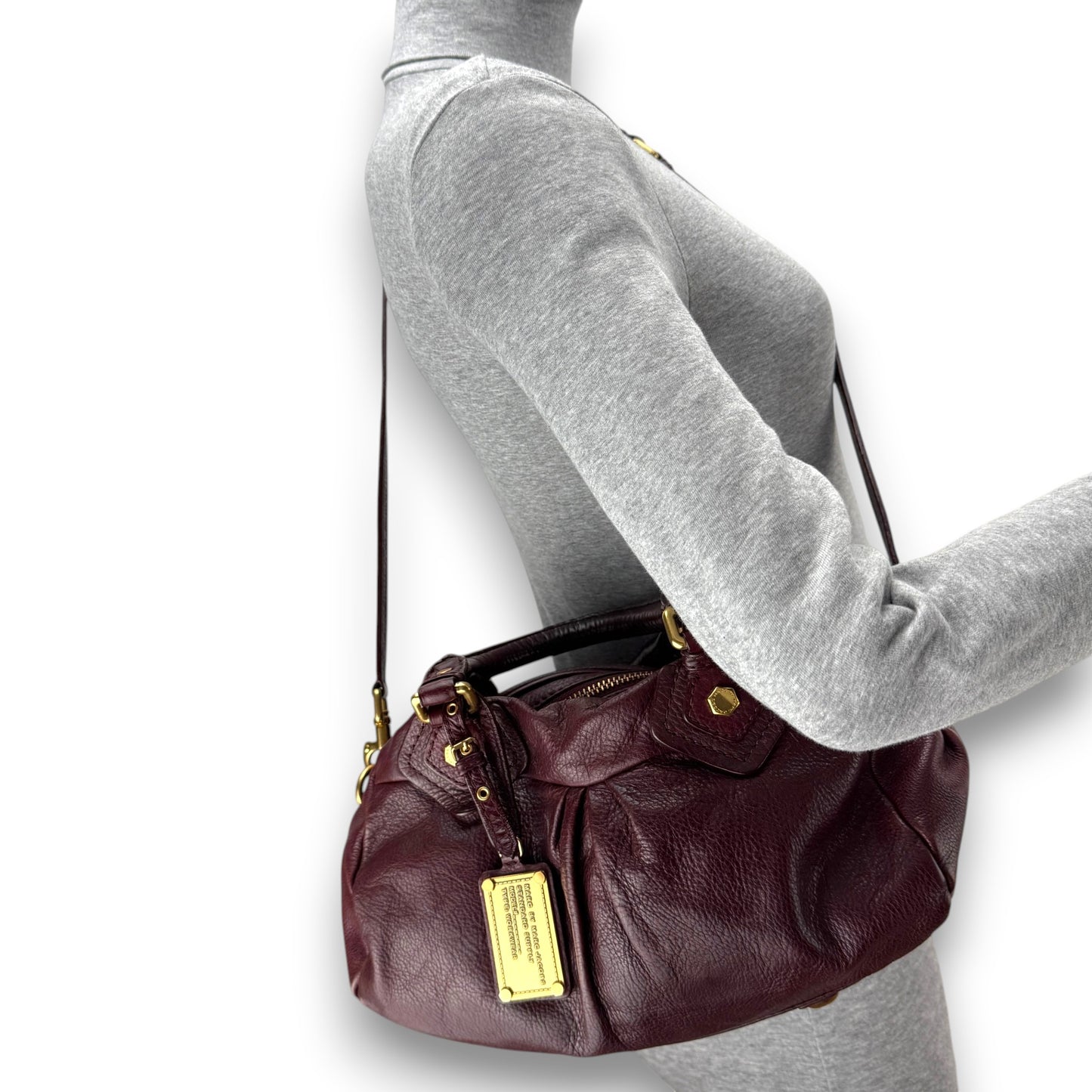 MARC BY MARC JACOBS DARKBROWN CLASSIC Q BABY GROOVEE BAG