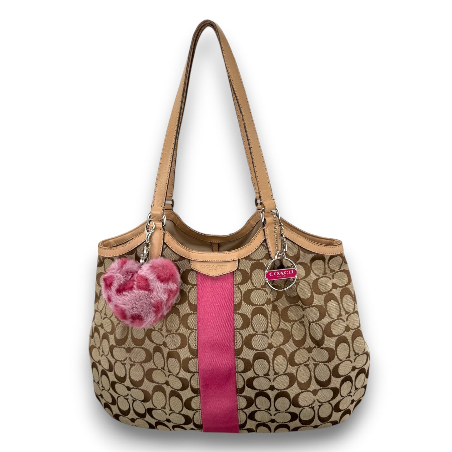 COACH SIGNATURE DEVIN STRIPE BAG