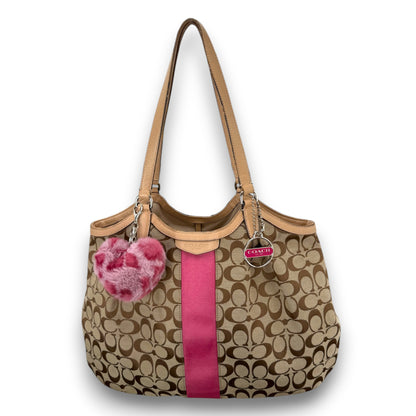 COACH SIGNATURE DEVIN STRIPE BAG