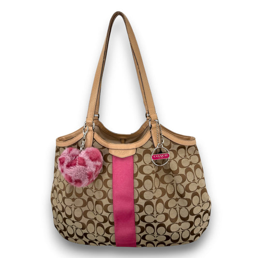 COACH SIGNATURE DEVIN STRIPE BAG