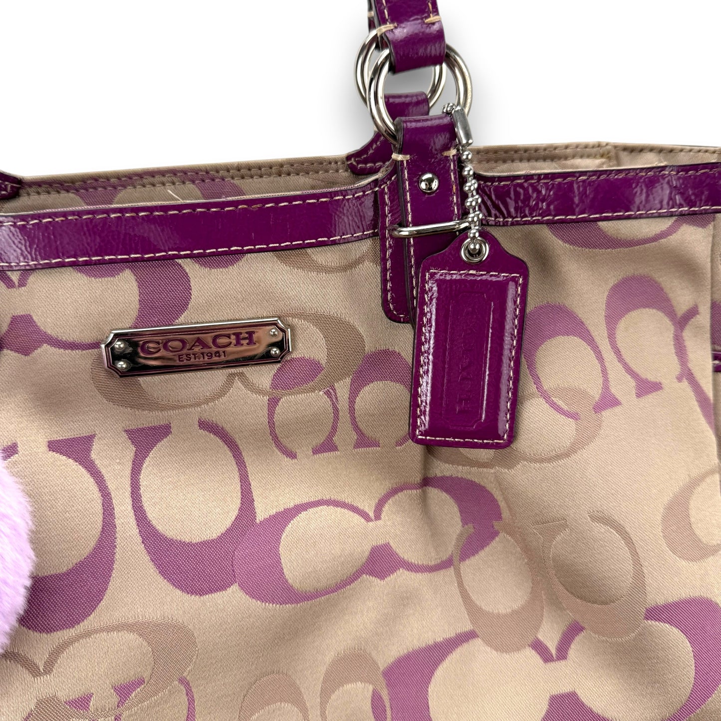 COACH SIGNATURE OPTIC GALLERY TOTE BAG