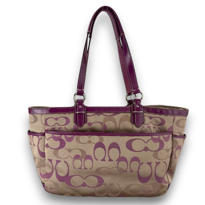 COACH SIGNATURE OPTIC GALLERY TOTE BAG