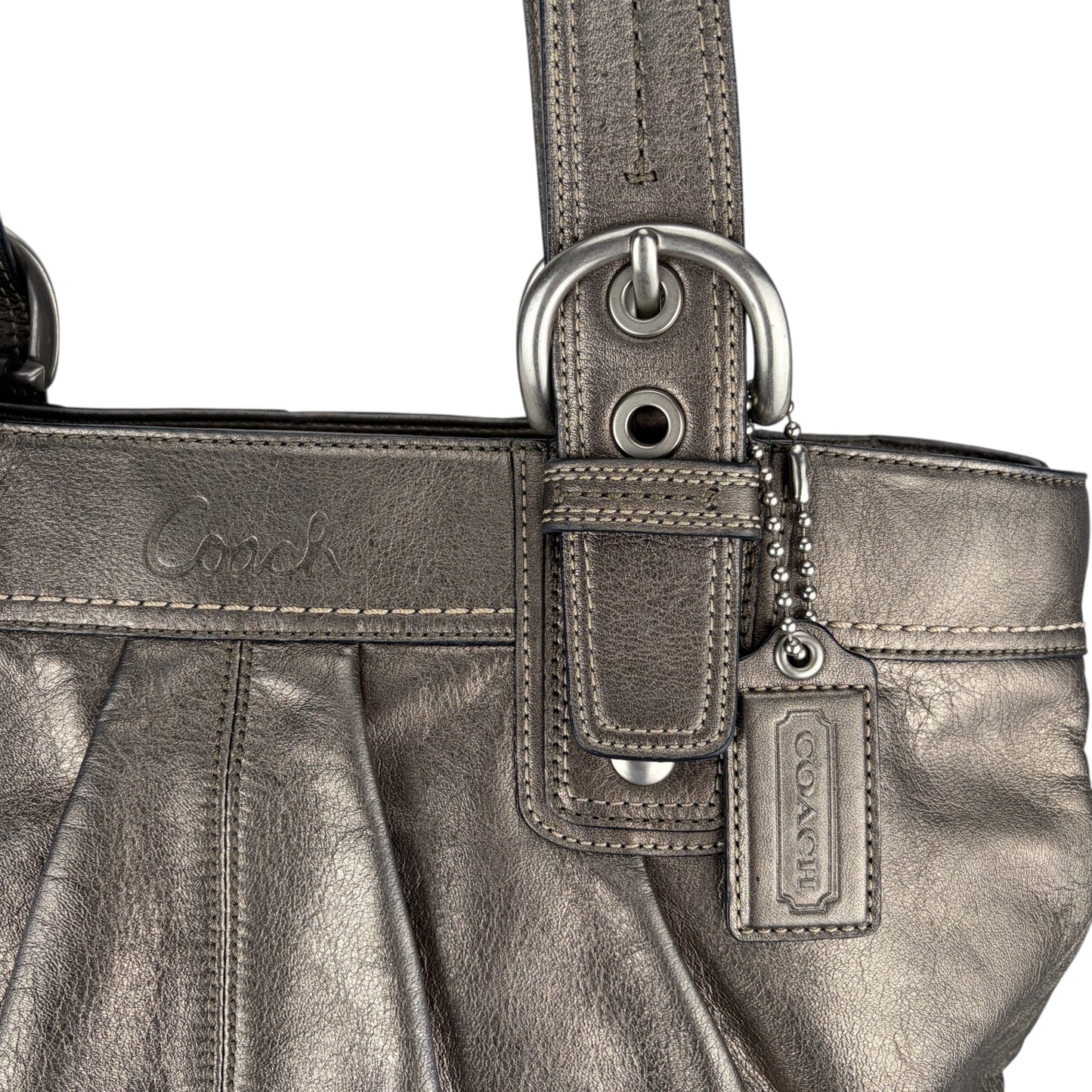 COACH SIGNATURE CANVAS BAG DARK RED 