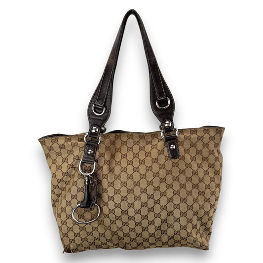 GUCCI GG CANVAS ICON BIT TOTE BAG