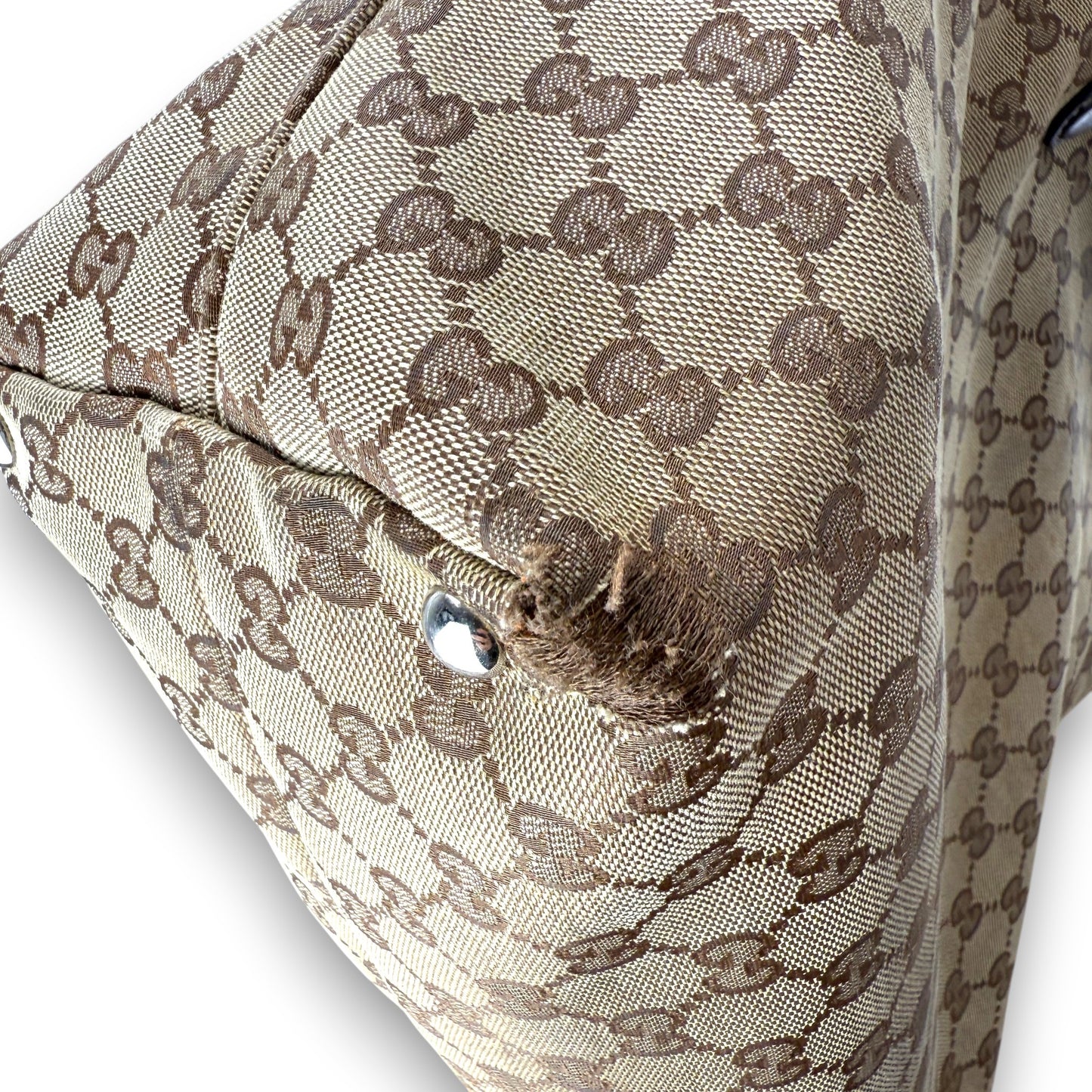 GUCCI GG CANVAS ICON BIT TOTE BAG