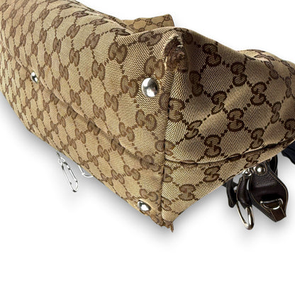 GUCCI GG CANVAS ICON BIT TOTE BAG