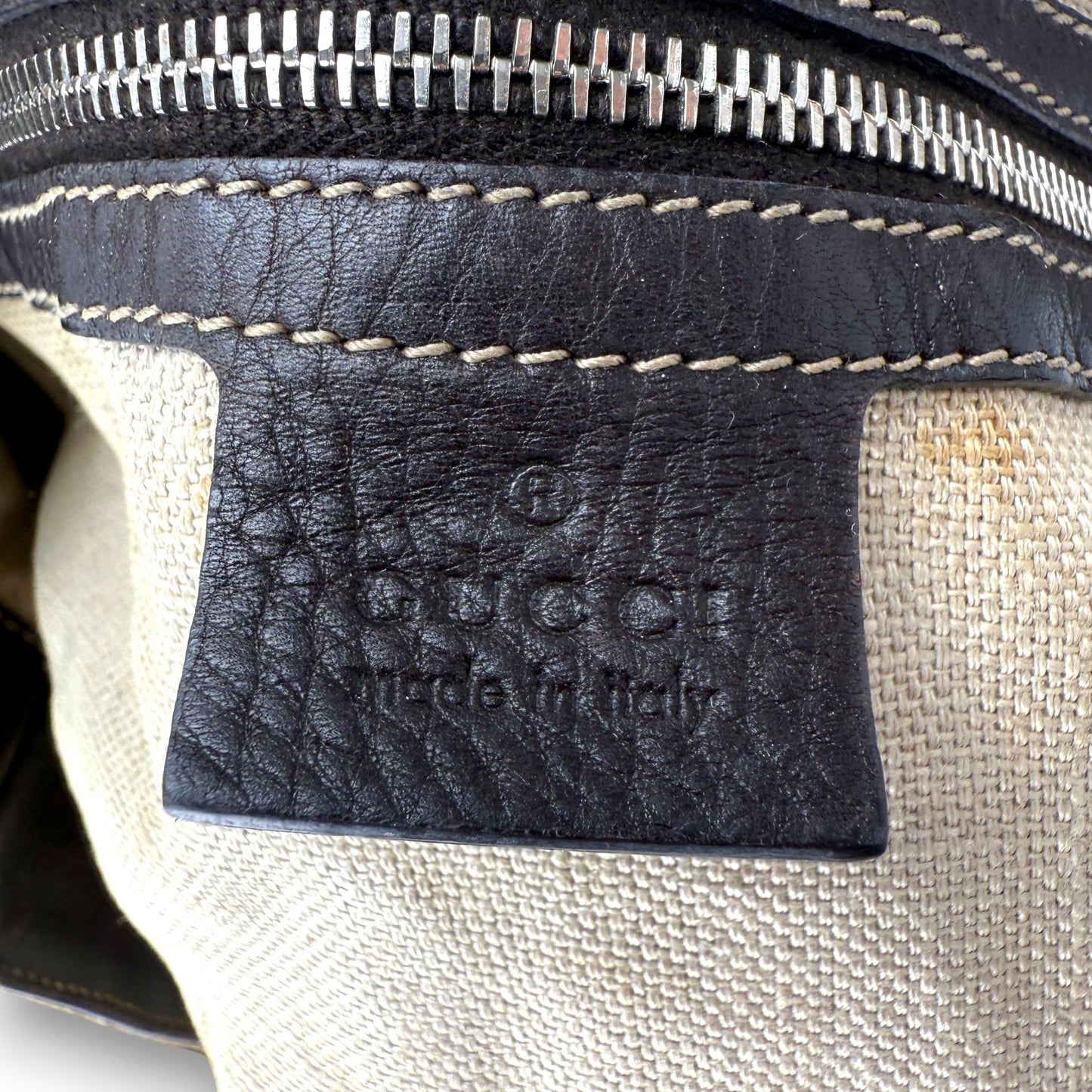 GUCCI GG CANVAS ICON BIT TOTE BAG