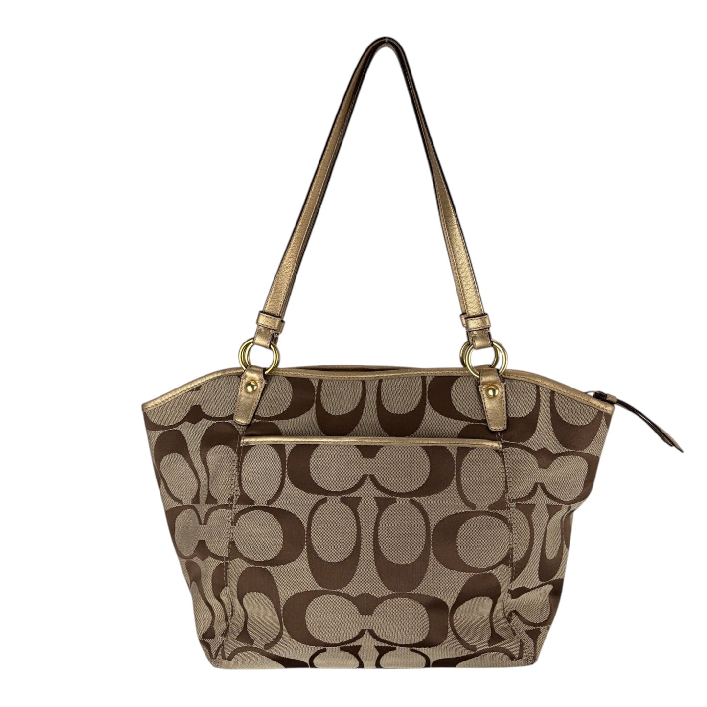 COACH SIGNATURE JACQUARD STRIPE BAG (LARGE) 