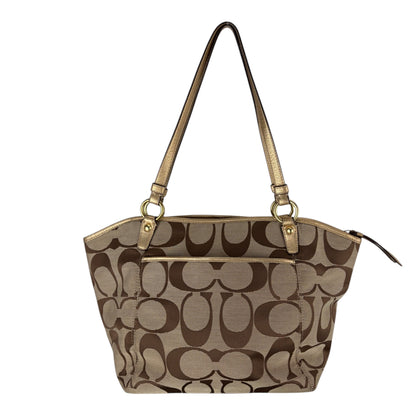 COACH SIGNATURE JACQUARD STRIPE BAG (LARGE) 