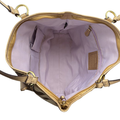 COACH SIGNATURE JACQUARD STRIPE BAG (LARGE) 