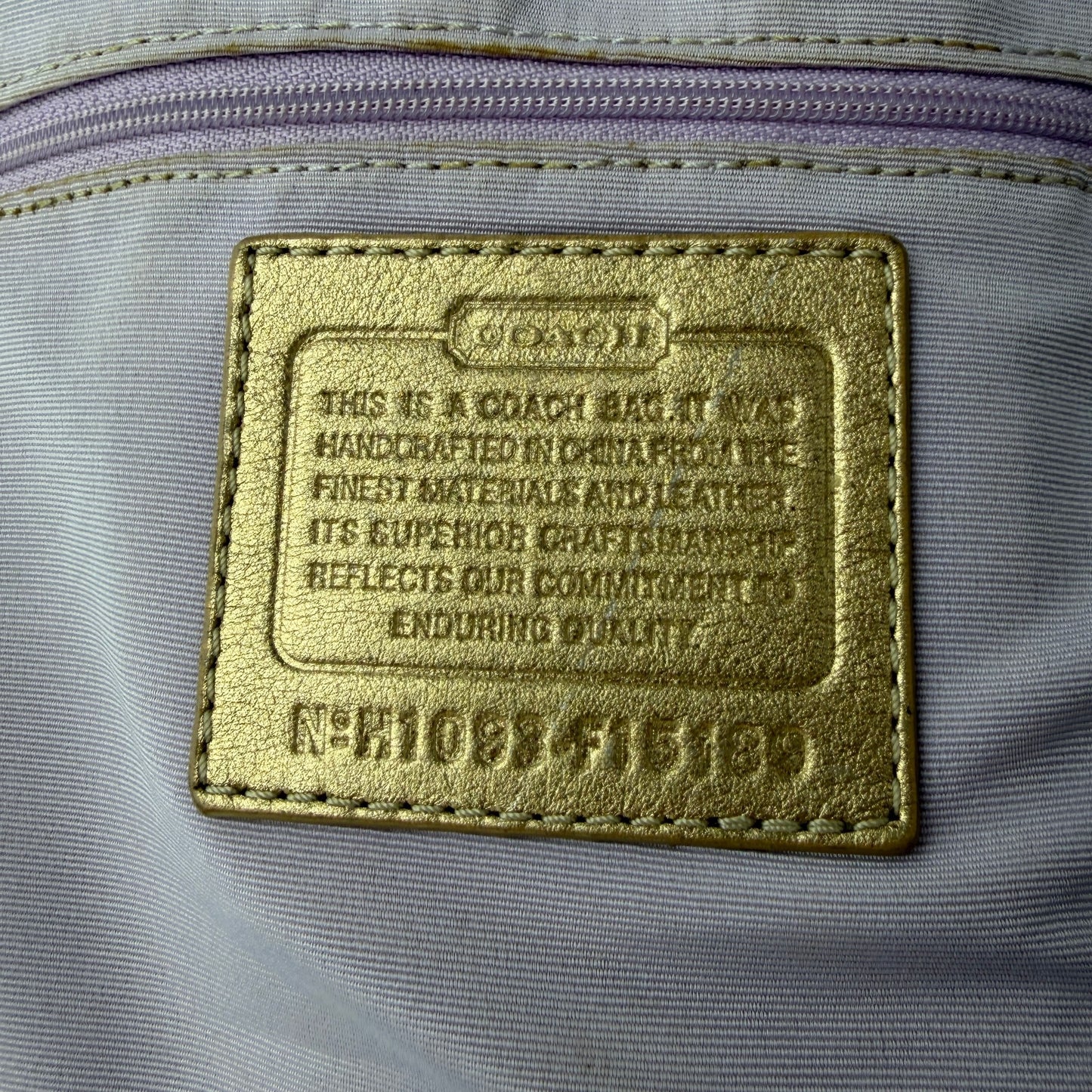 COACH SIGNATURE JACQUARD STRIPE BAG (LARGE) 