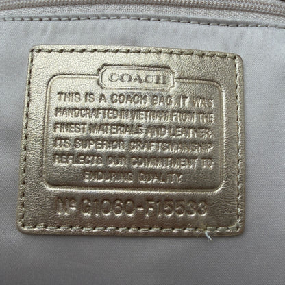 COACH SIGNATURE PENELOPE GOLD SHOPPER BAG
