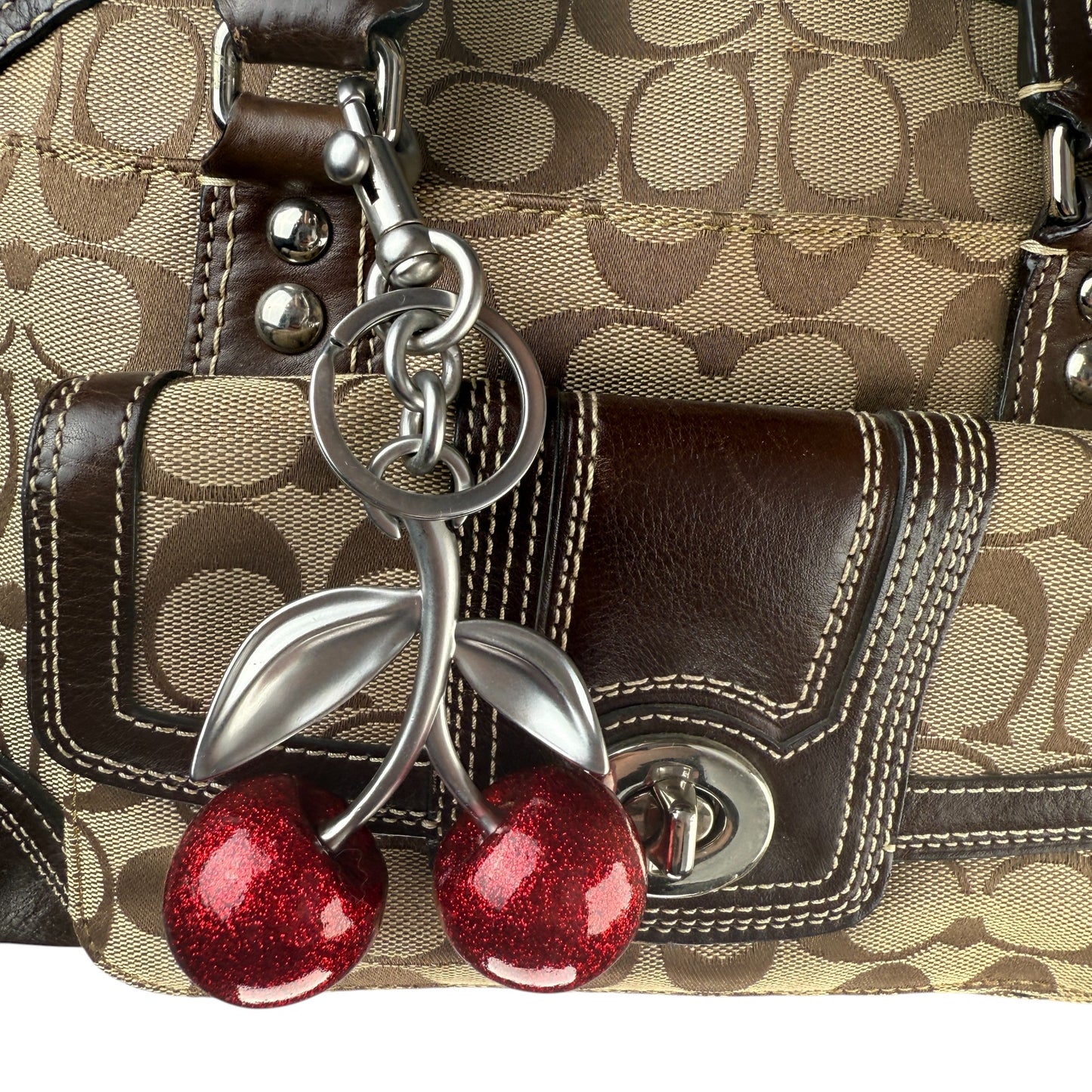 COACH SIGNATURE JACQUARD STRIPE BAG (LARGE) 