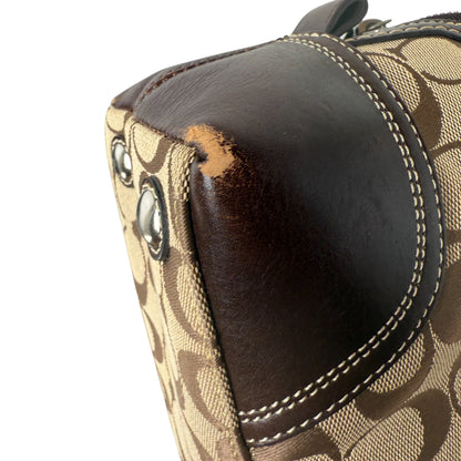COACH SIGNATURE JACQUARD STRIPE BAG (LARGE) 
