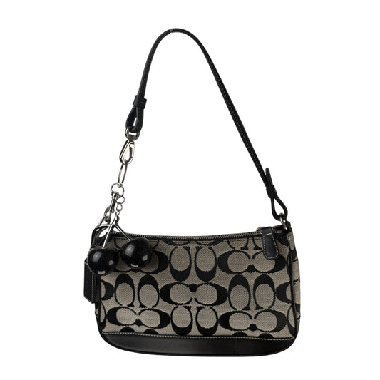 COACH SIGNATURE GREY DEMI POUCH