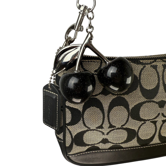 COACH SIGNATURE GREY DEMI POUCH
