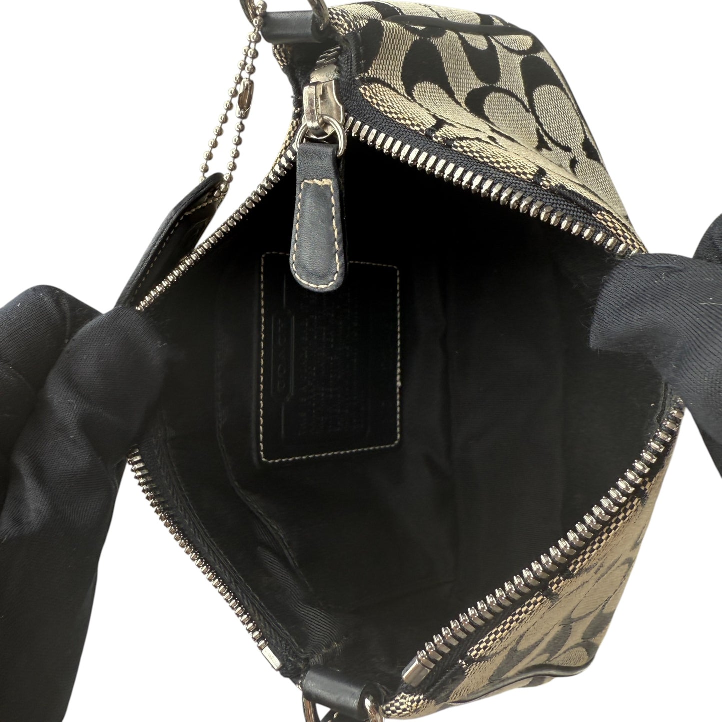 COACH SIGNATURE JACQUARD STRIPE BAG (LARGE) 