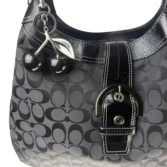 COACH SIGNATURE JACQUARD STRIPE BAG (LARGE) 