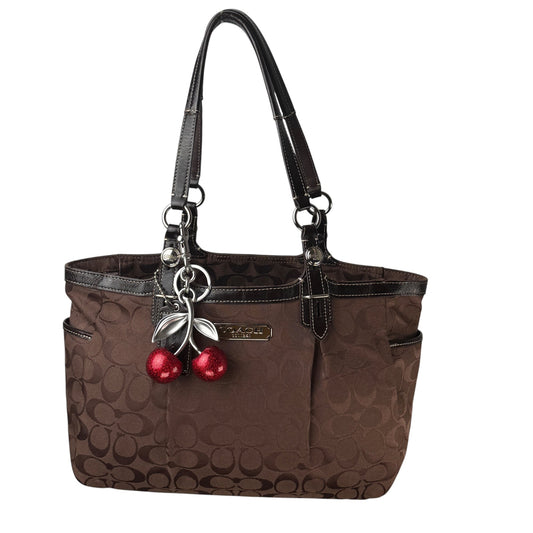 COACH SIGNATURE JACQUARD STRIPE BAG (LARGE) 