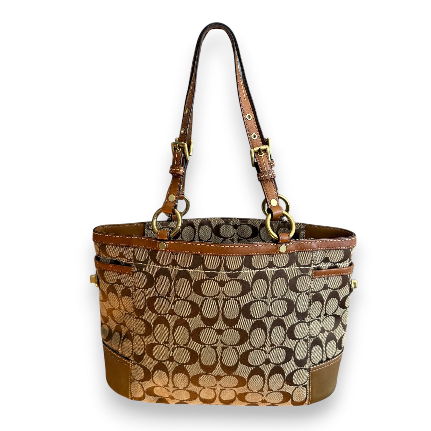 COACH SIGNATURE GALLERY TOTE BAG