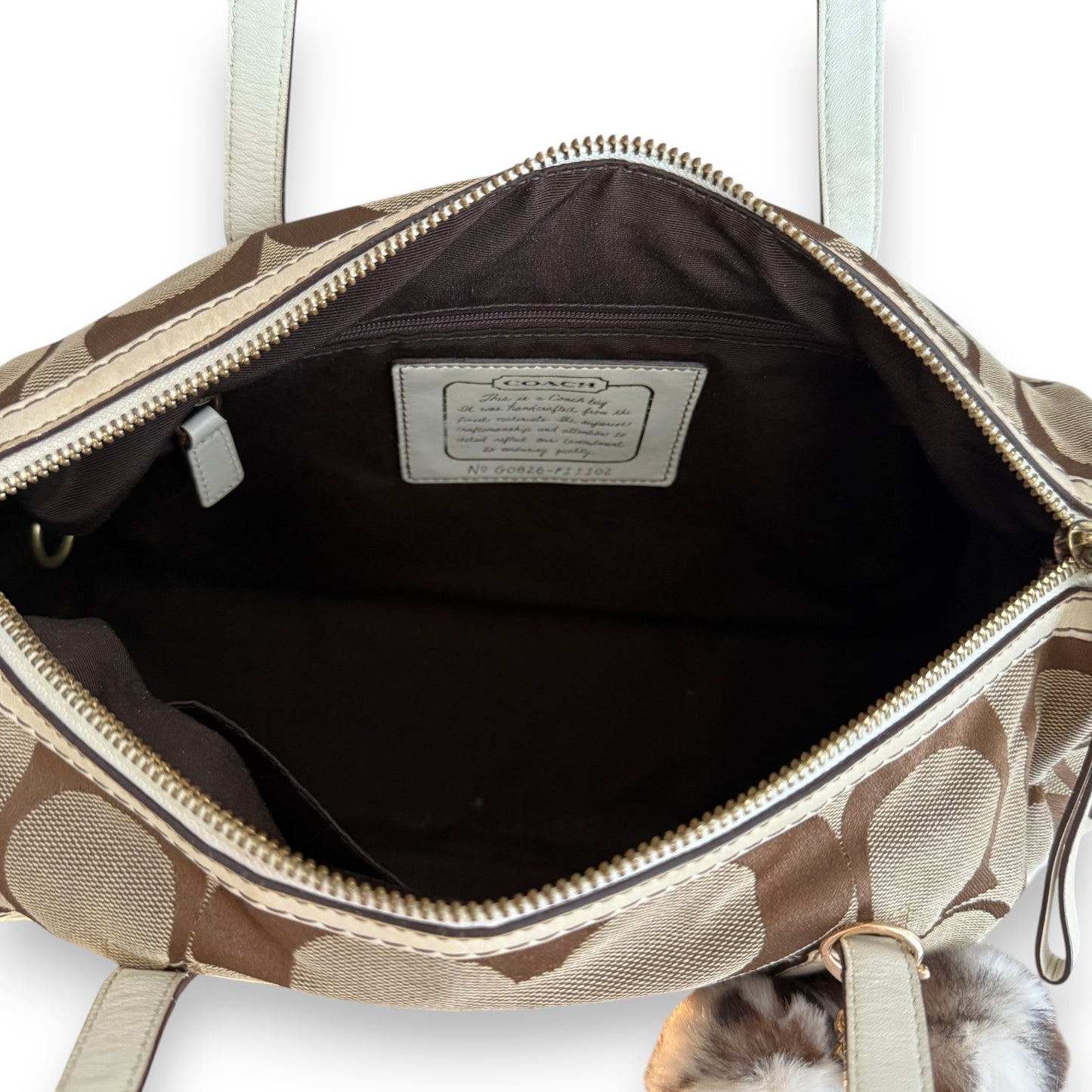 COACH SIGNATURE SATCHEL BAG
