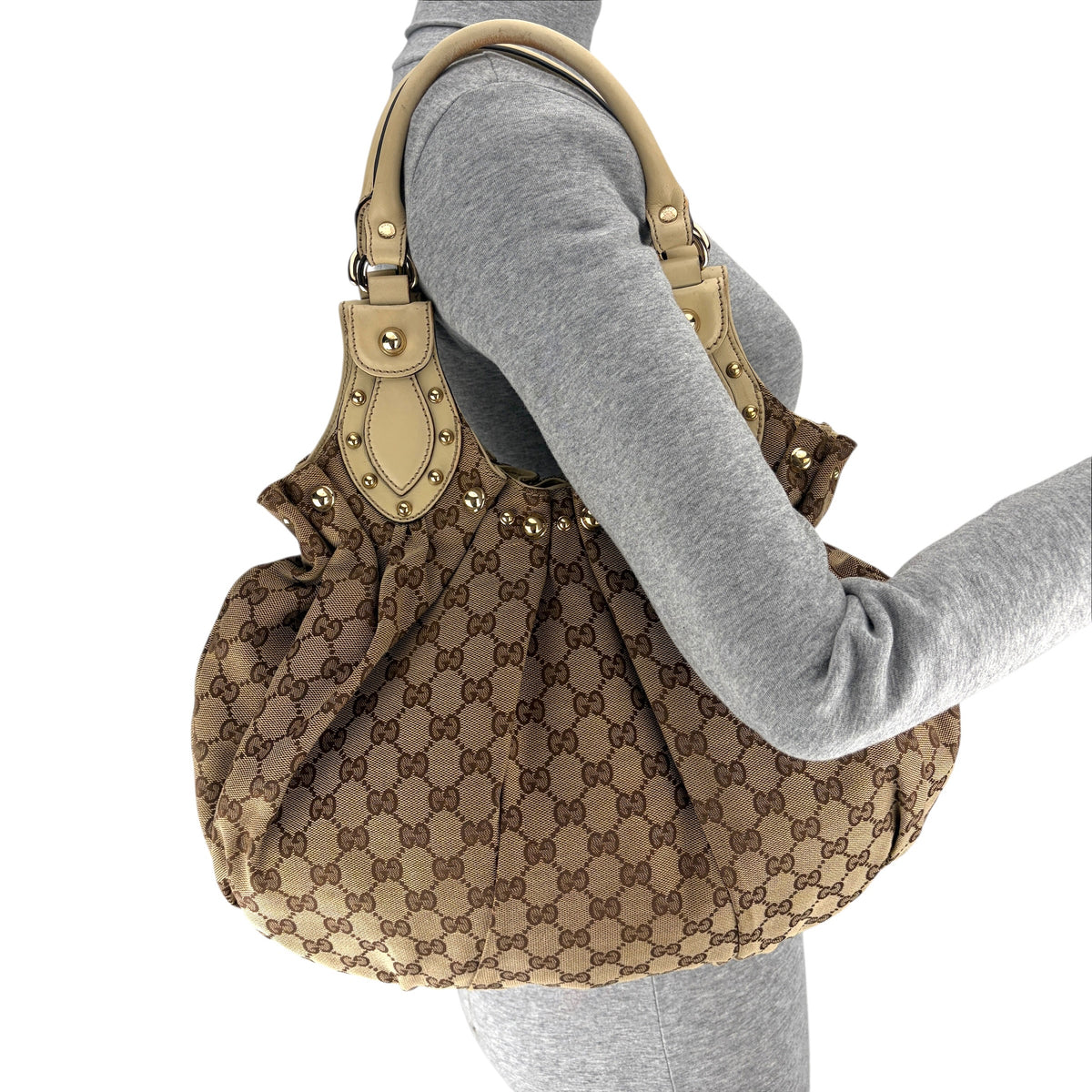 GUCCI MONOGRAM ABBEY BAG 
