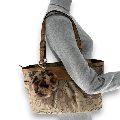 COACH HORSE CARRIAGE GALLERY TOTE BAG