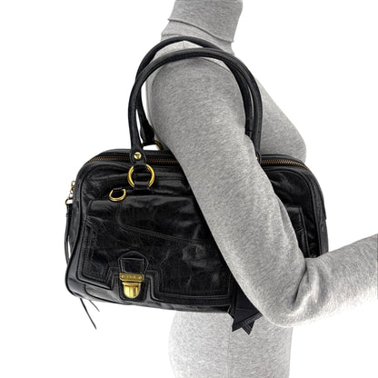 COACH POPPY PUSHLOCK SATCHEL BAG