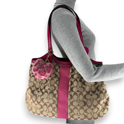 COACH SIGNATURE DEVIN STRIPE BAG