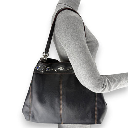 COACH STUDDED LEATHER LEXI BAG