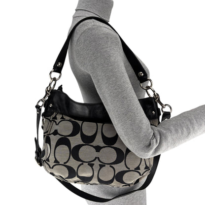 COACH SIGNATURE JACQUARD STRIPE BAG 